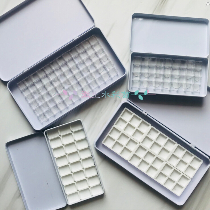 水彩分装白铁盒调色盒18色24色36色40色72色70MG美利蓝ds