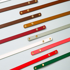 Button bag shoulder strap leather handle bag strap bag accessories PU shoulder strap crossbody black strap crossbody leather handle