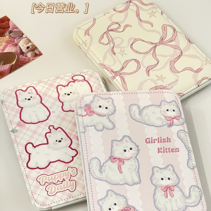 Lindo gato espejo plegable escritorio puede estar de pie estudiante mujer vestidor portátil maquillaje doméstico espejo pequeño