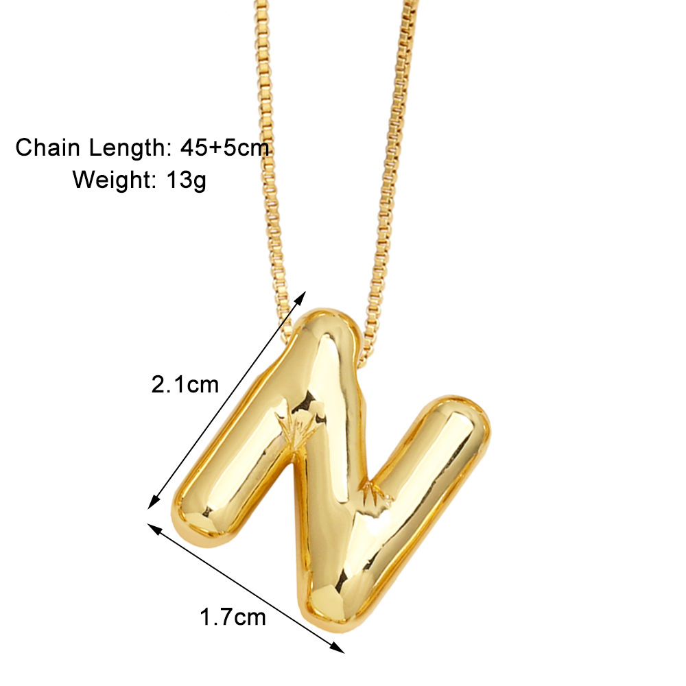 Style Simple Lettre Le Cuivre Placage Pendentif display picture 16