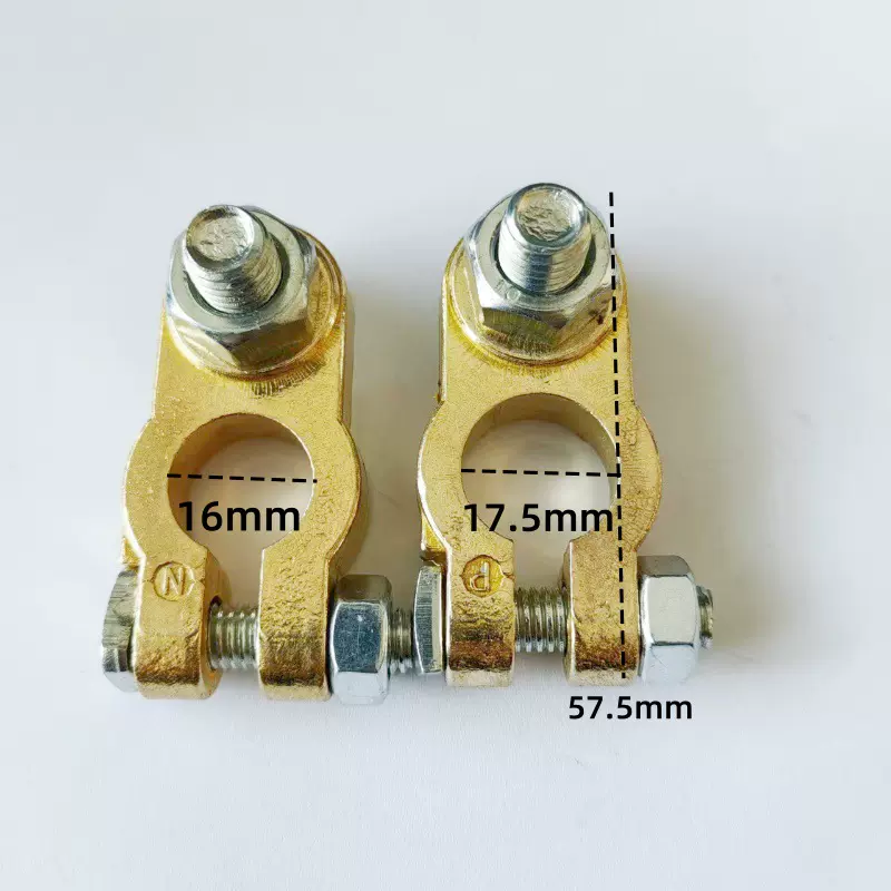 定制生产汽车电瓶线卡子蓄电池桩头端子电源纯铜电瓶钳头