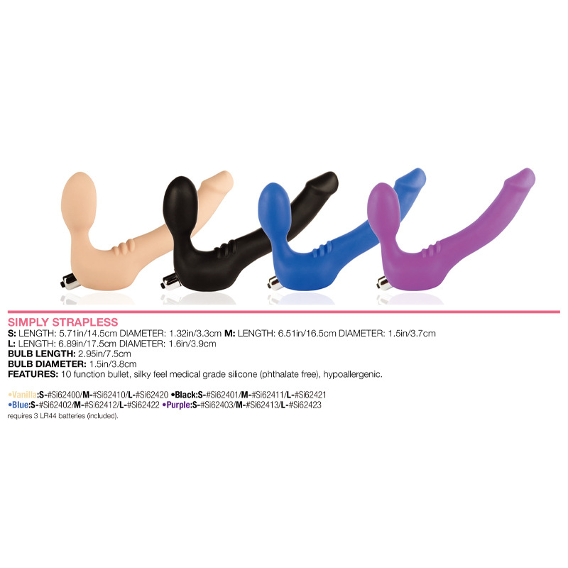 Double-Headed Vibrating Dildo, Silicone Dual-Ended Toy for Internal Stimulation, Purple — detail image 1