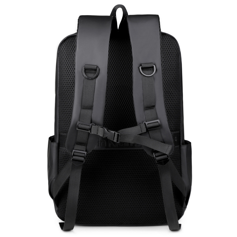 Mochila nueva tendencia de la moda bolsa de computadora de negocios de ocio de gran capacidad color sólido luz impermeable mochila transfronteriza