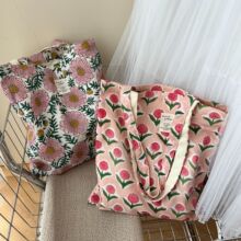 【素希布包】春夏新款清迈度假风拓印印花棉布袋单肩女布包慵懒风
