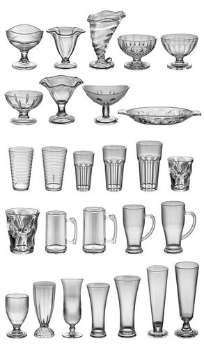 Acrylic juice cup ice cream plastic transparent PC drink milk tea shop KTV ice cream milk tea beer cup anti-shatter