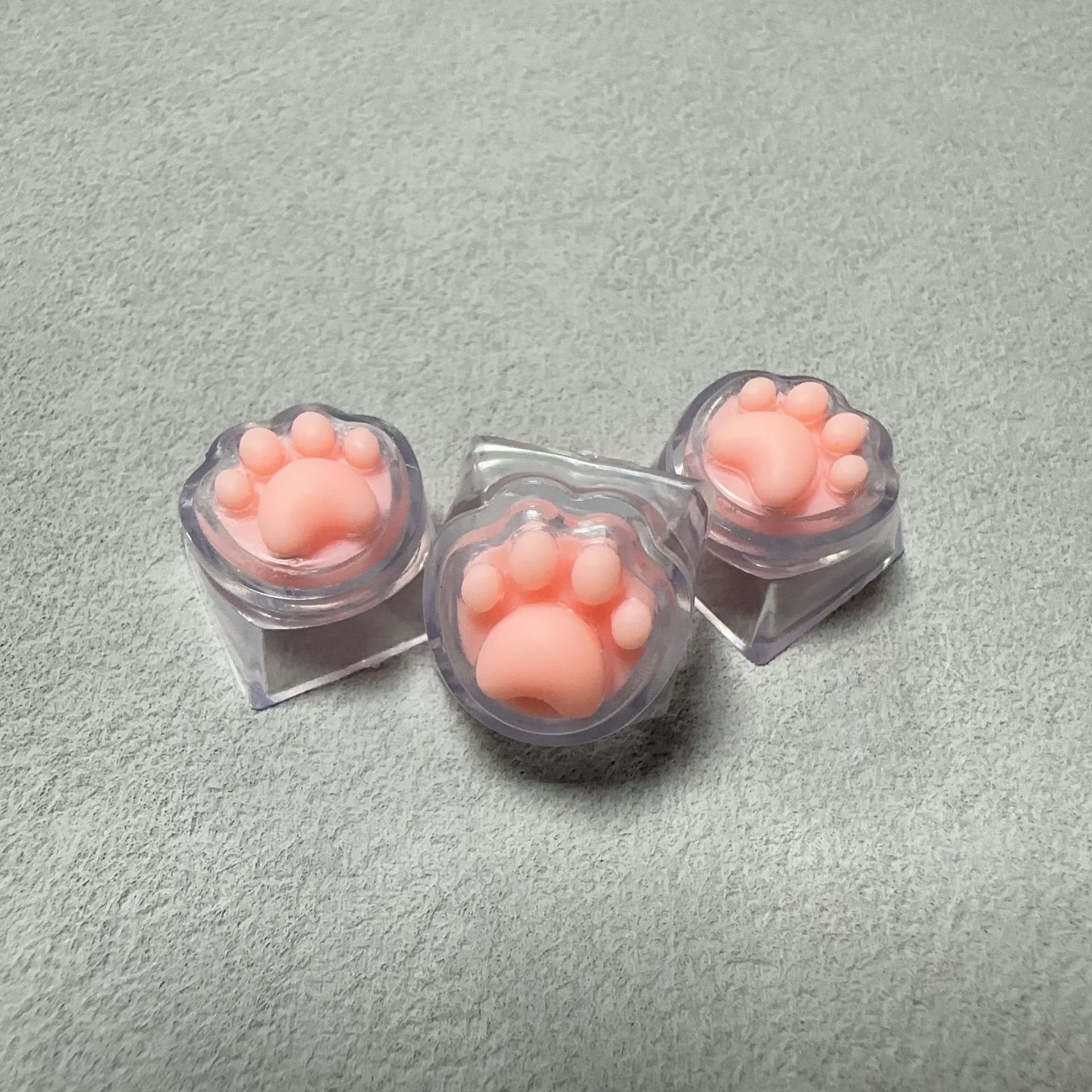 Transparent silicone cat paw cap