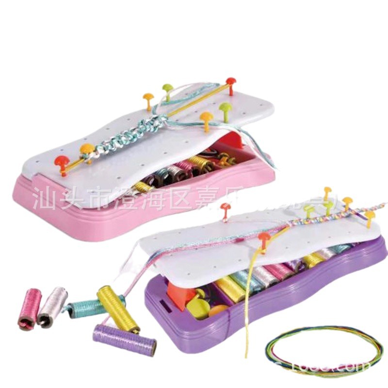 Pulsera para Niños Accesorios de trenzado trenza hecha a mano DIY diversión cuerda accesorios modelado play House Juguetes
