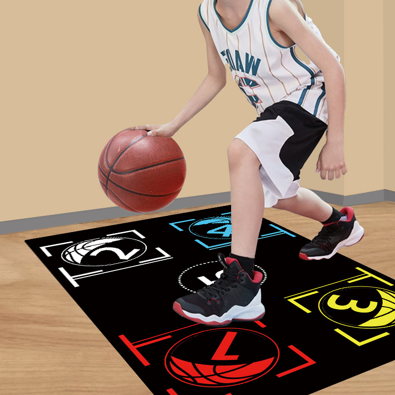 Baloncesto paso entrenamiento antideslizante indoor y outdoor entrenamiento de fútbol control de pelota drible reduciendo el ruido almohadilla de aislamiento de sonido