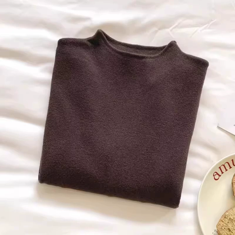 Вязаный базовый свитер, комфортный для тела, one size, мягкий повседневный слой