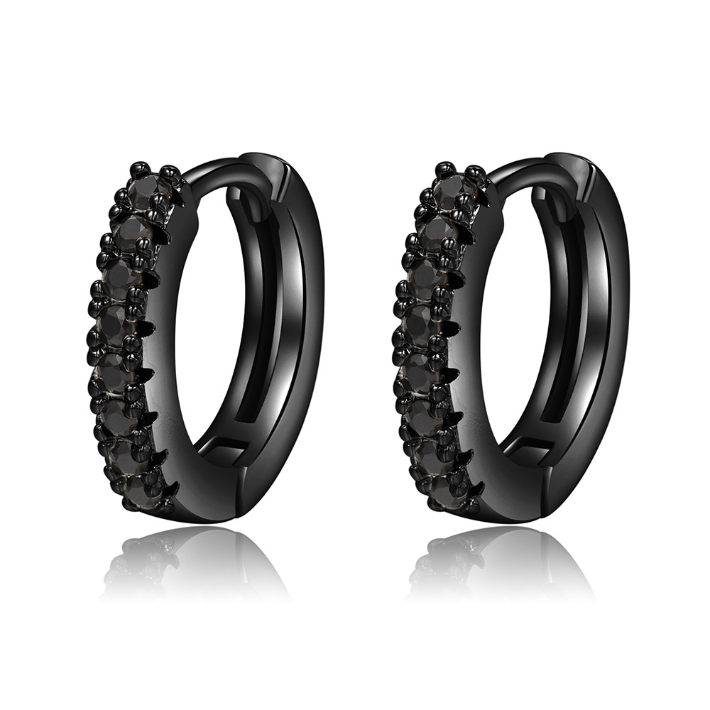 Fashion Geometric Copper Plating Zircon Earrings 1 Pair