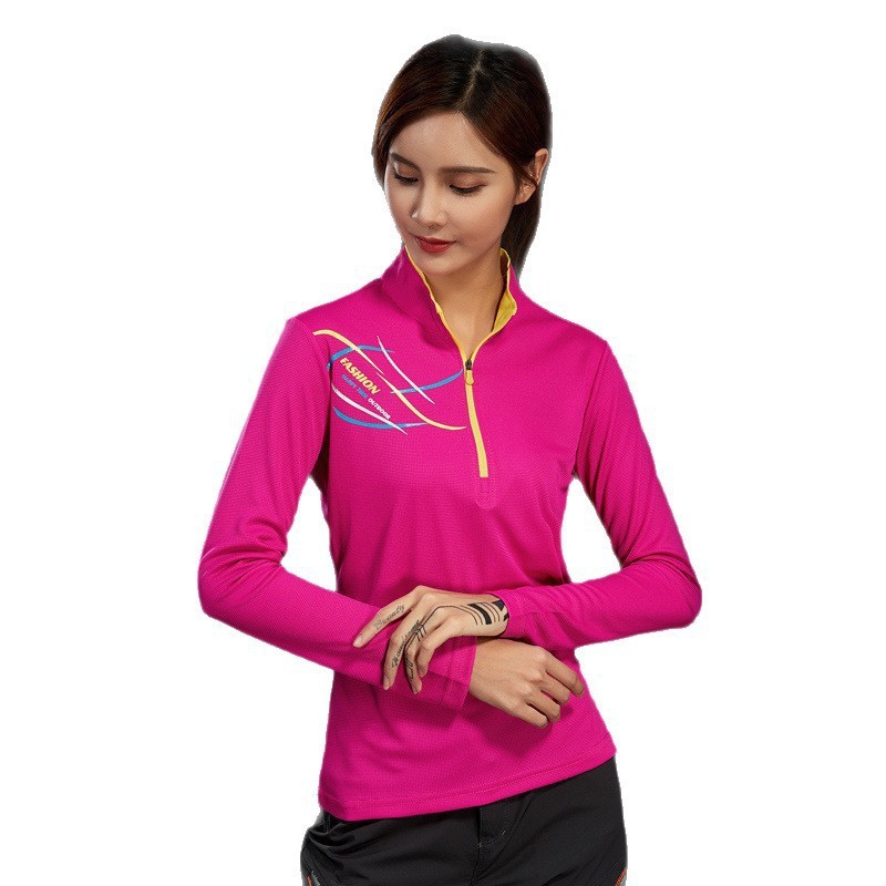 Verano delgado deportivo al aire libre de mujeres mangas largas ropa de secado rápido hombre camiseta de secado rápido correr caminata protección solar transpirable