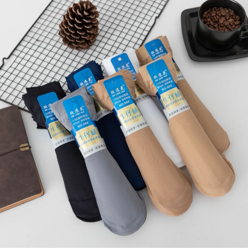 Cowboy steel wire socks women's thickened and lengthened anti-hook silk super soft wear-resistant socks for men and women in spring and summer wholesale