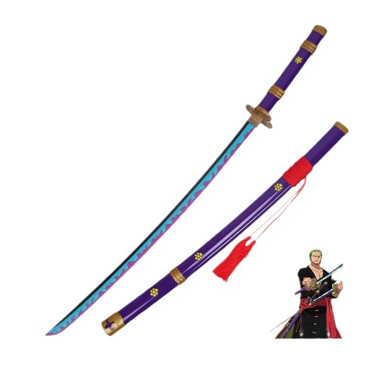 アニメ木刀竹木刃道具コスプレ周辺未開刃卸売りアニメ玩具剣道具剣紫魔|undefined