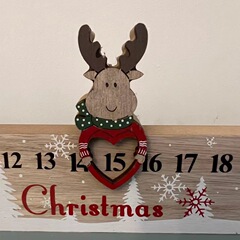 クロスボーダー木製カウントダウンクリスマス降臨日暖炉と棚装飾家庭カウントダウンクリスマス置物