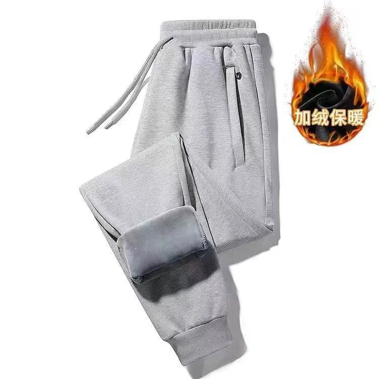 Производители поставки брюки мужские плюшевые толстые мужчины среднего и пожилого возраста теплые и холодные спортивные штаны