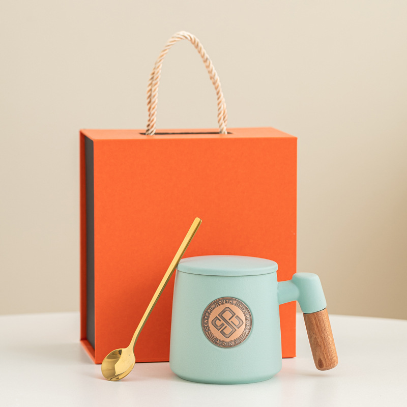 Festival del Medio Otoño regalo de mano mano mano mano de bronce con filtro ins Wenchuang pequeña taza fresca regalo de apertura escolar al por mayor