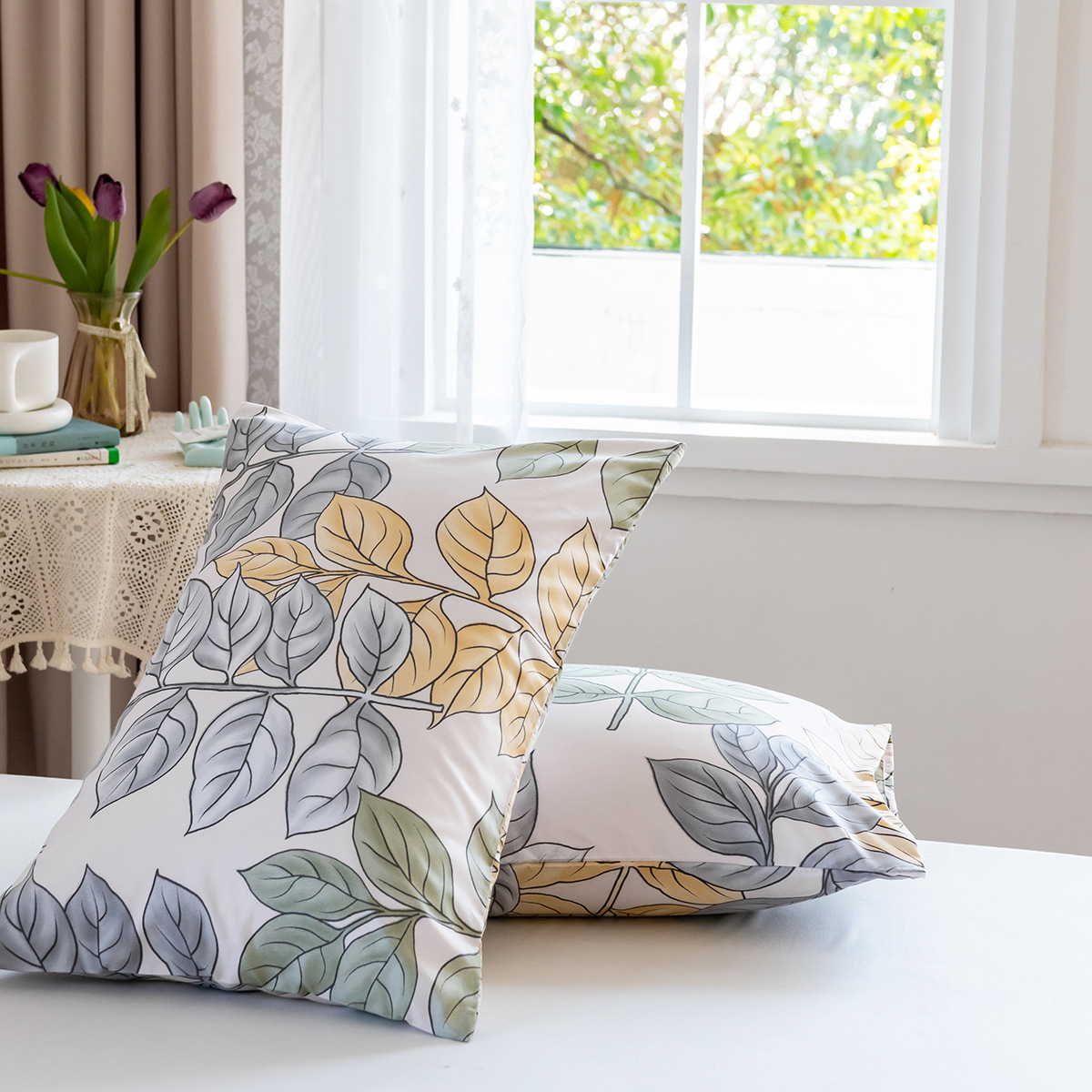 外贸家纺床上用品三件套件 磨毛印花亚马逊热销欧美尺寸被套套件