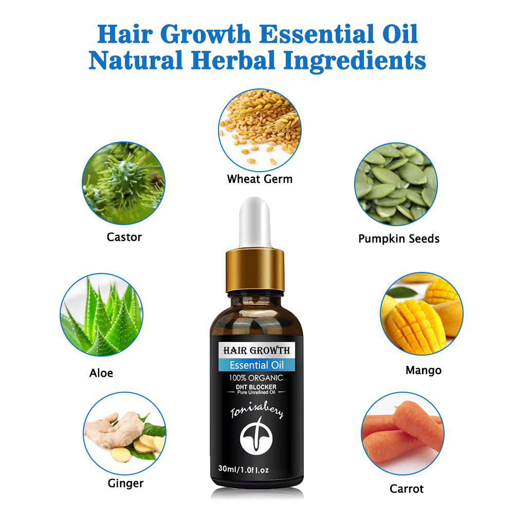 Hair care essential oil anti split plant extract for repairing restlessness 30ml_voghion.com