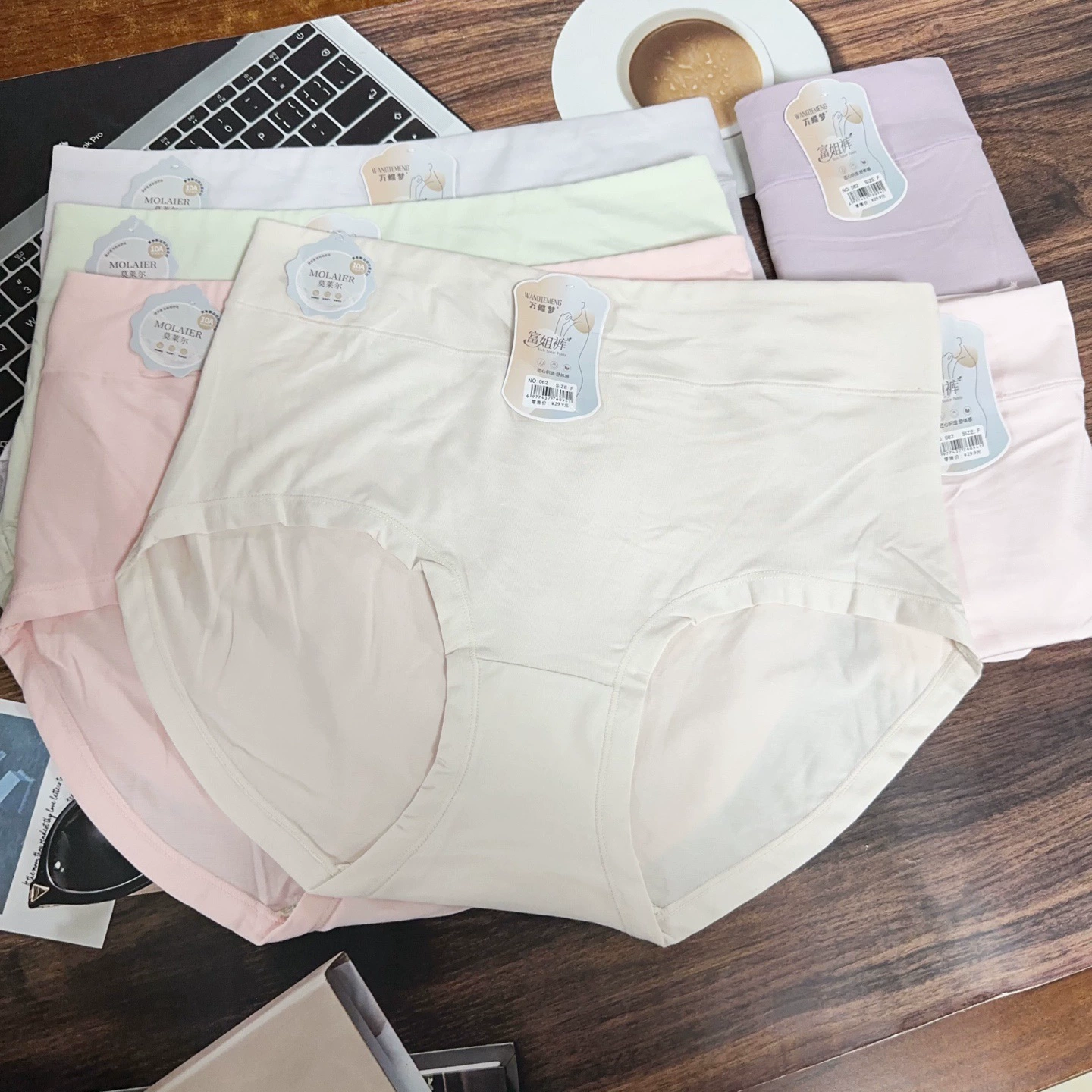 Женское нижнее белье больших размеров, трусы-треугольники Morale, 60 штук, женское нижнее белье с тепловой функцией и чайными полифенолами 10А, оптом