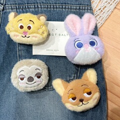 ズートピア漫画ぬいぐるみキツネニッカーウサギジュディ人形ブローチ学生スクールバッグアクセサリー