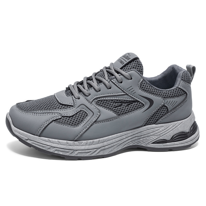 2026 zapatos de hombre de verano nuevos zapatos de malla transpirables de moda para hombres zapatos deportivos de suela gruesa casuales zapatos de moda de papá