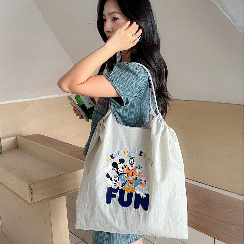 Embroidered Handbag Women's Crossbody Women's Bag Shopping Bag Bag Large Capacity Nylon Crossbody Portable Canvas Shoulder Bag