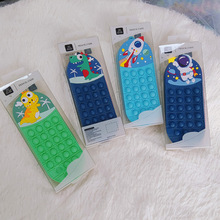 骏雄亚马逊灭鼠先锋卡通创意硅胶笔袋解压文具盒泡泡笔袋新款笔盒