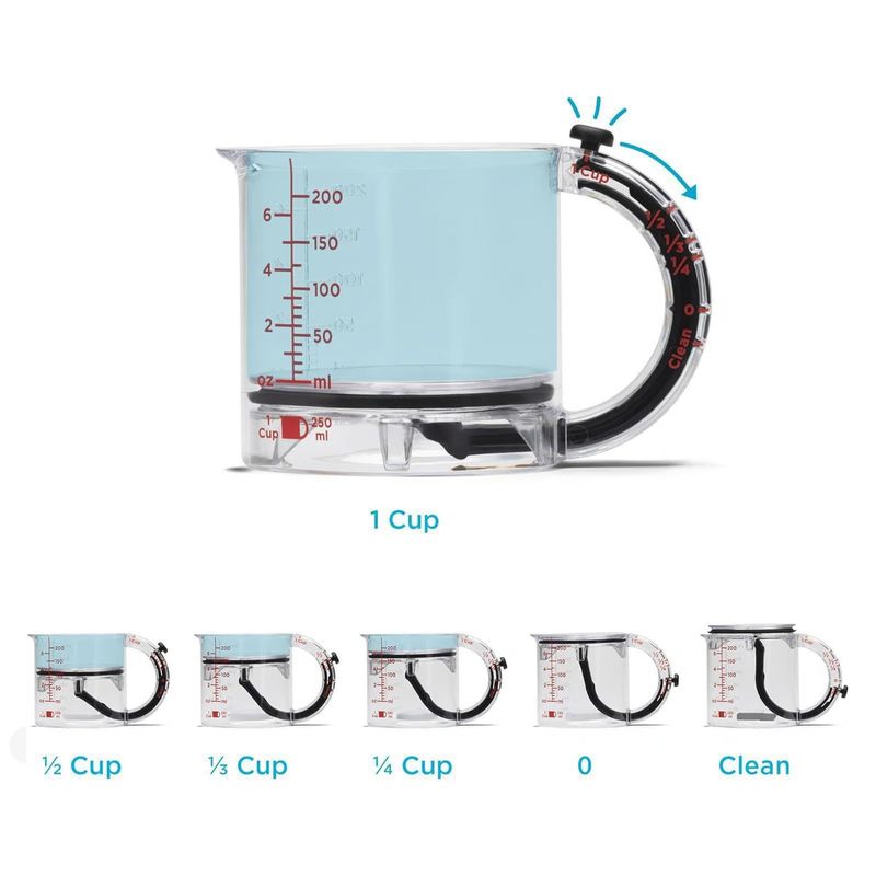 跨境热销1-in-all adjustable measuring cup 一合多用可调节量杯|undefined