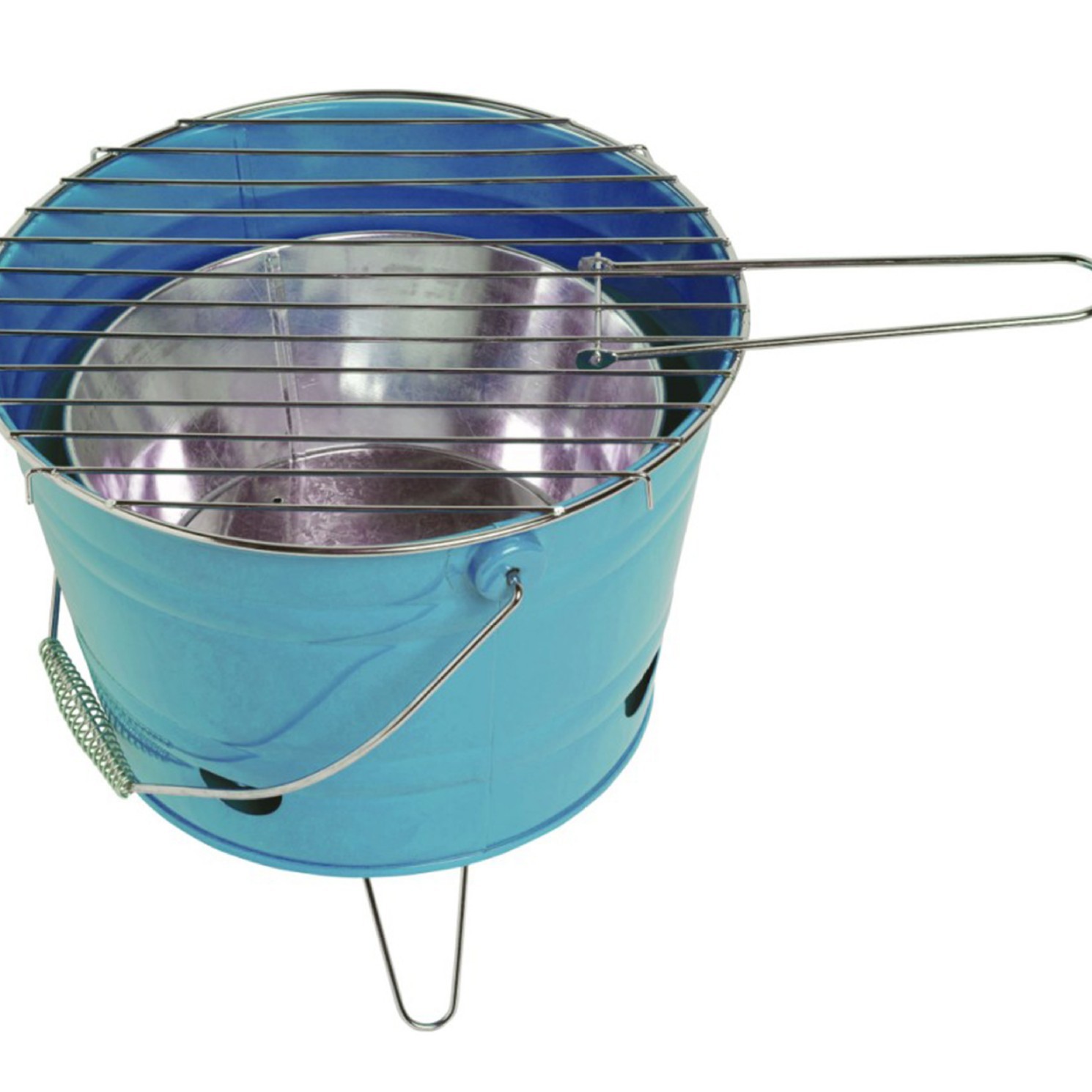 Fabricante produce parrilla redonda para barbacoa de 10 pulgadas con revestimiento interior, parrilla plegable con patas, venta al por mayor