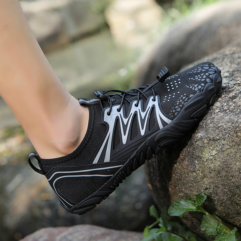 Zapatos de baño al aire libre, zapatos de playa para hombres y mujeres, zapatos de nadador anfibios, zapatos de natación transpirables para mujeres