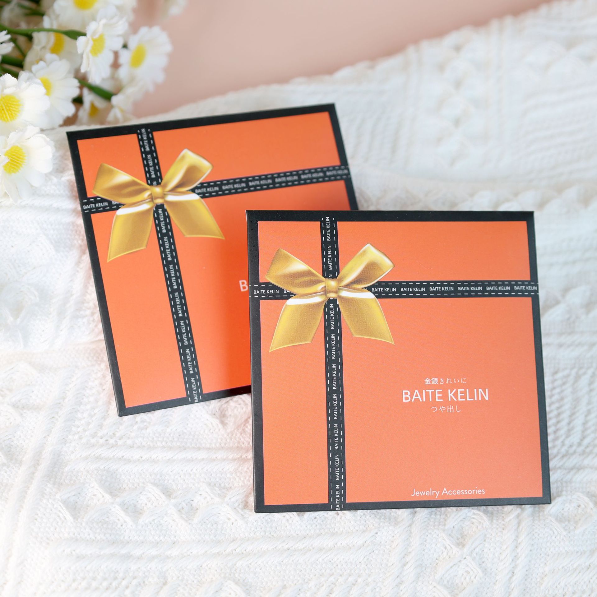 double-sided erasable orange polishing cloth