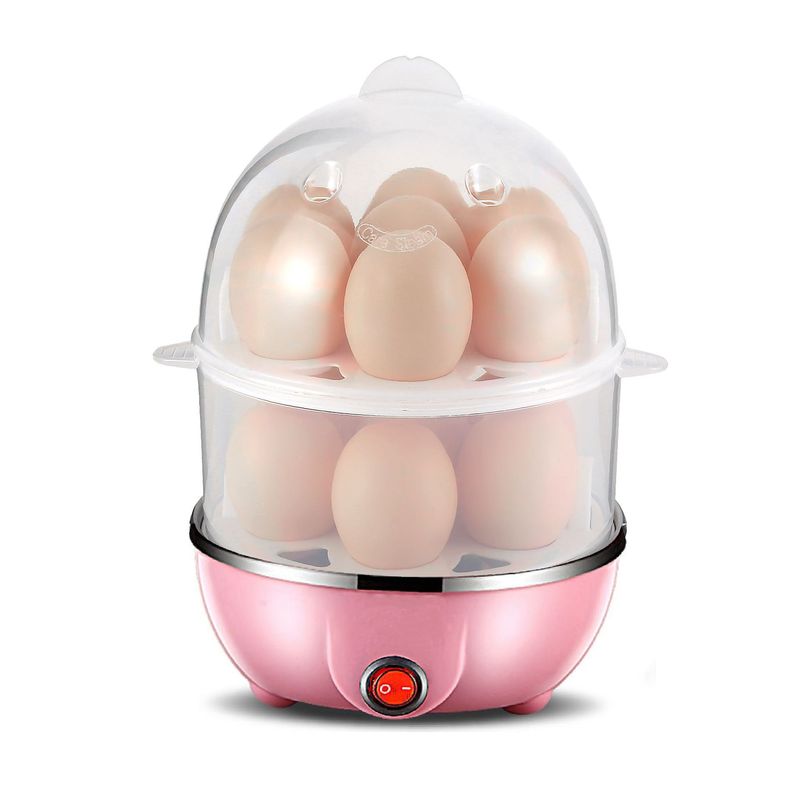 多機能ミニ蒸し卵器寮携帯型ステンレス朝食機二重煮卵神器家庭用煮卵機|undefined