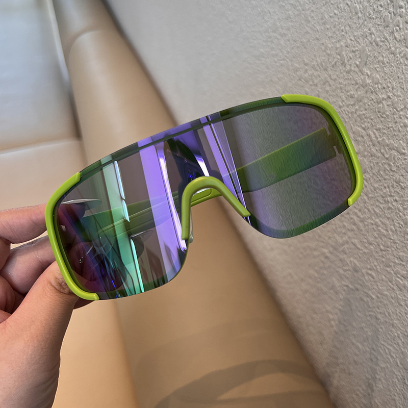 Occhiali da sole sportivi da ciclismo per uomo e donna, con montatura grande, occhiali antivento per escursioni notturne, occhiali da corsa colorati_voghion.com