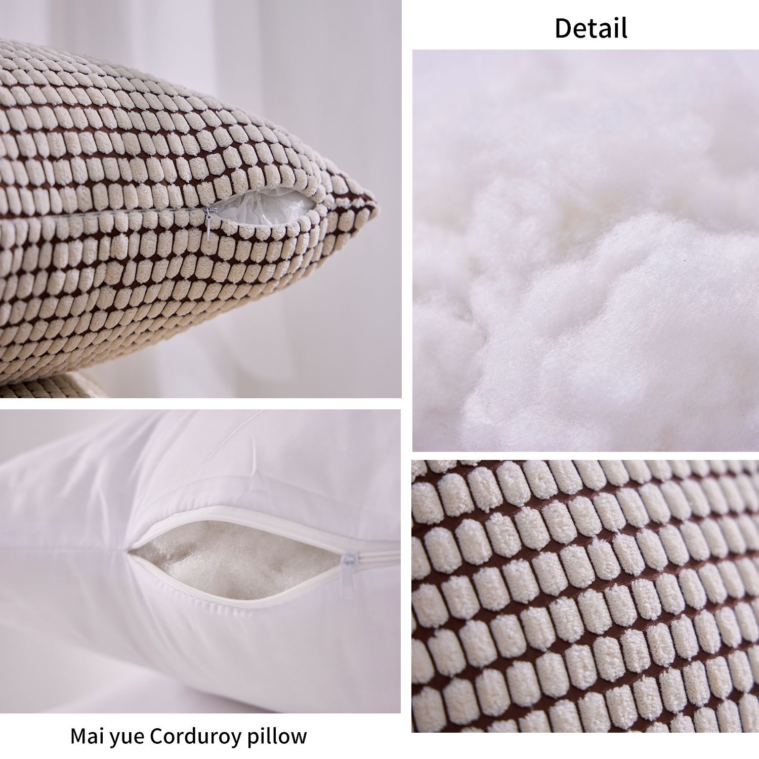 Transfronterizo de maíz meandruño almohada cubierta de asiento sofá sala de estar de oficina almohada de cintura de automóvil núcleo