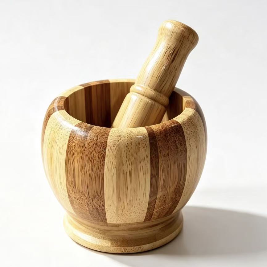 Fabricantes al por mayor cocina de ajo manuales pulverizador de ajo doméstico de madera sólida prensa de ajo moledor de ajo creativo de ajo pulverizador