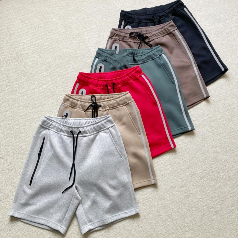 Pantalones cortos deportivos pantalones casuales sueltos de algodón fino de verano para hombres