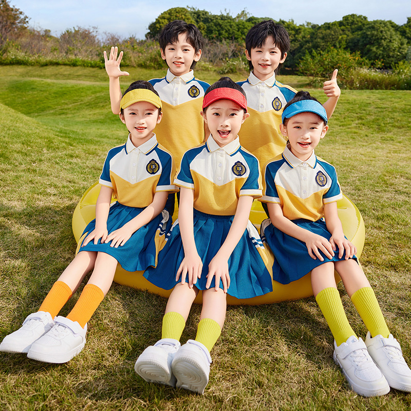 幼兒園園服夏季兒童節演出班服小學生春秋校服畢業班拍照服裝定製