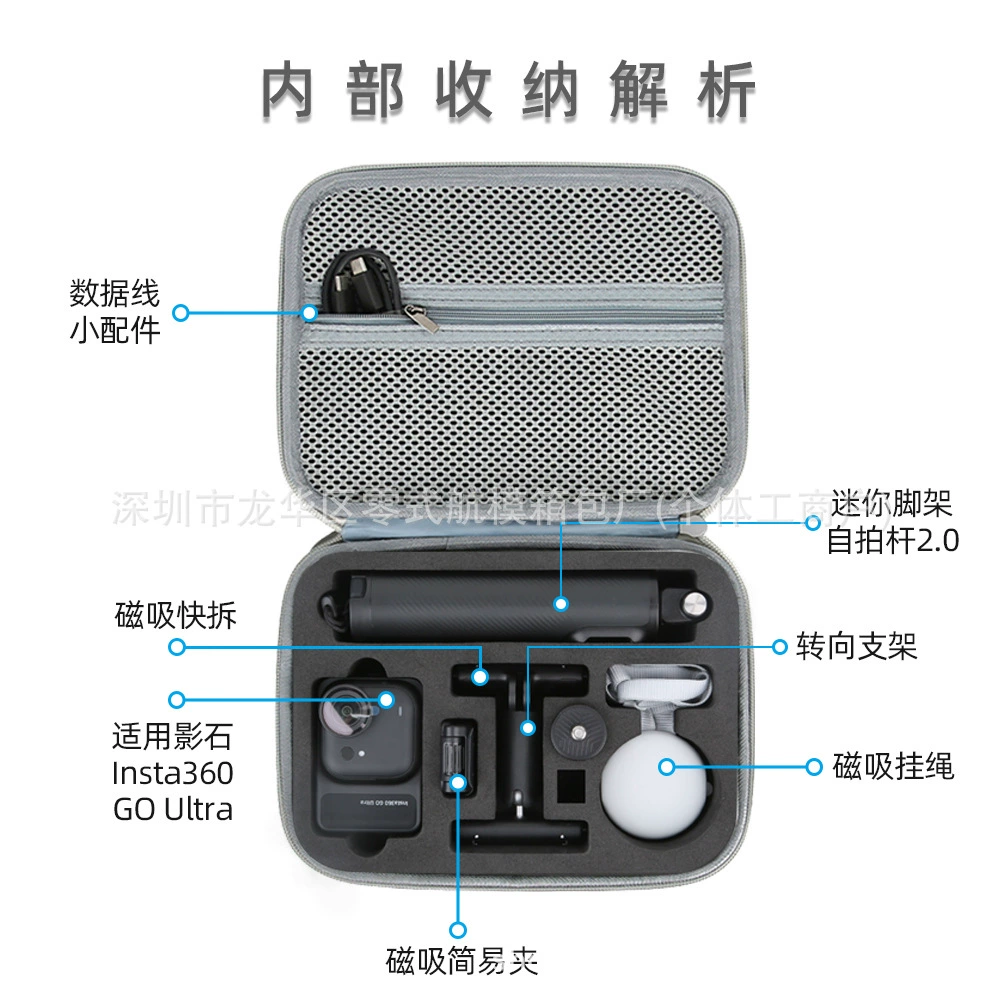 Compatible sports camera, handheld organizer bag, explosion-proof accessories