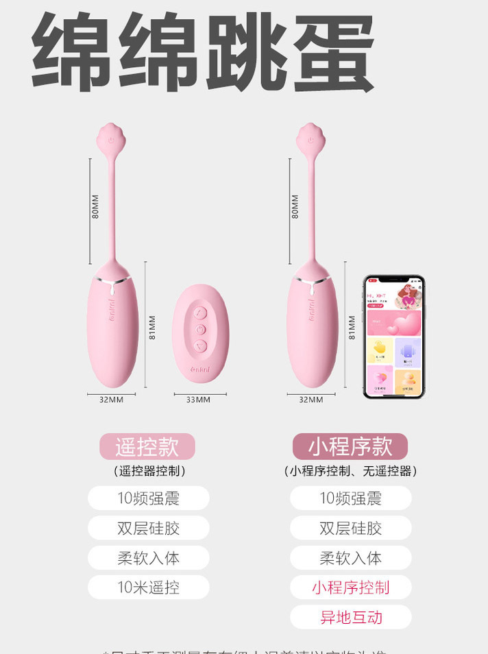 Female Mystery Series Wearable Egg Vibrator with Suction, App Control, Gradient Pink Remote Version — detail image 14