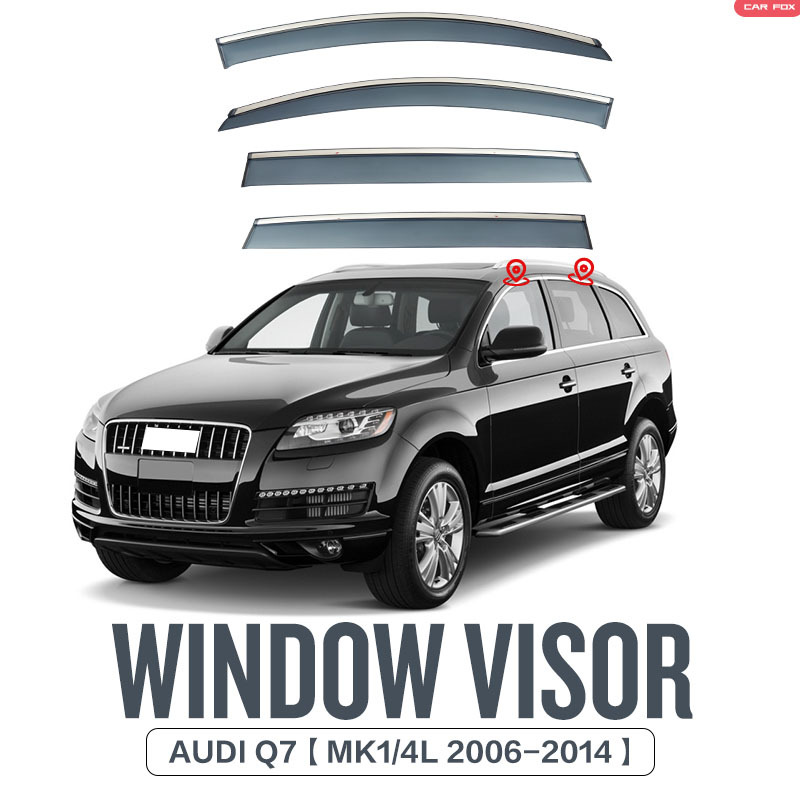 Applicable for Audi Q7 car window sun visor, rain shield, side window deflector, Audi Q7 Windshield Sun Visor