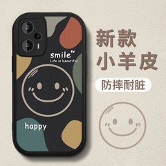 適用小米紅米note12ターボ携帯ケース新型note13笑顔k60全包シリコン保護カバー