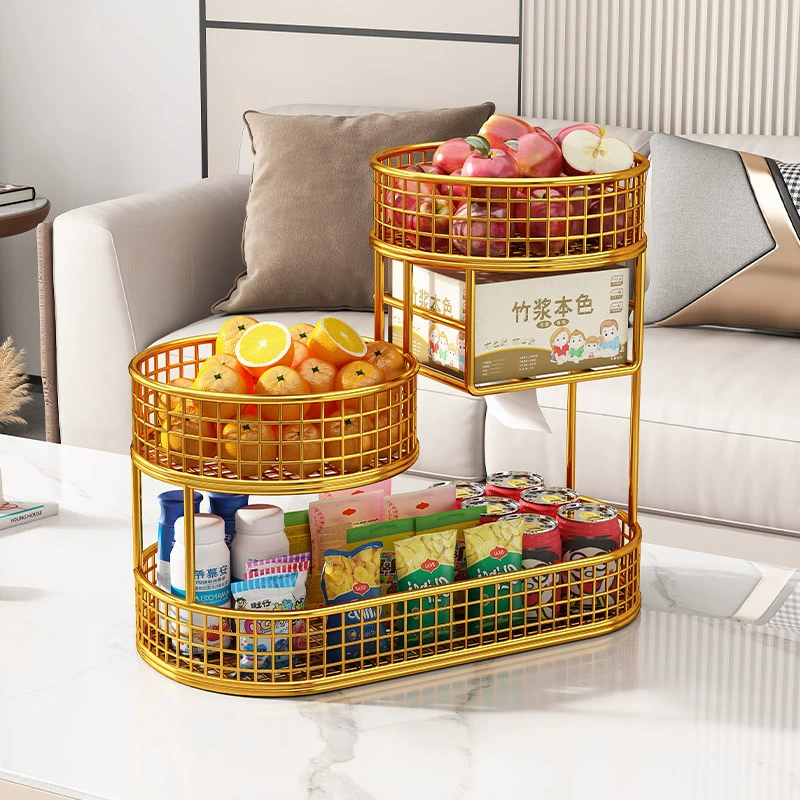 Fruit plate living room coffee table home with multi -layer fruit plate fruit sets placed snack plate light luxury multi -layer fruit basket