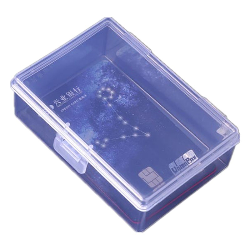 Pp収納ケース透明蓋付き金物部品長方形フロス電池綿棒パフ包装ケースメーカー