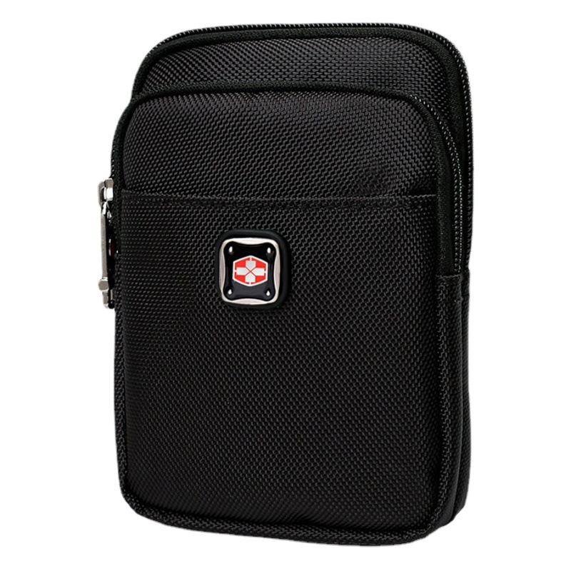 Swiss Army Knife Mobile Phone Waist Bag Men's Cross-Body Belt Oxford Cloth Multi-Layer Small Shoulder Bag Portable