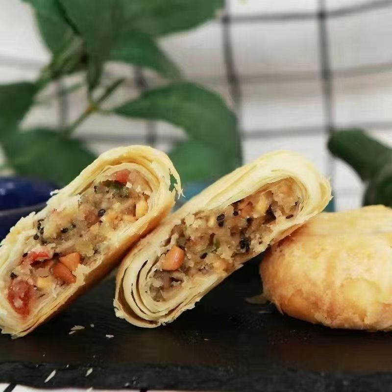 传统苏式酥皮五仁月饼老式中秋月饼经典零食糕点酥皮五仁月饼|undefined