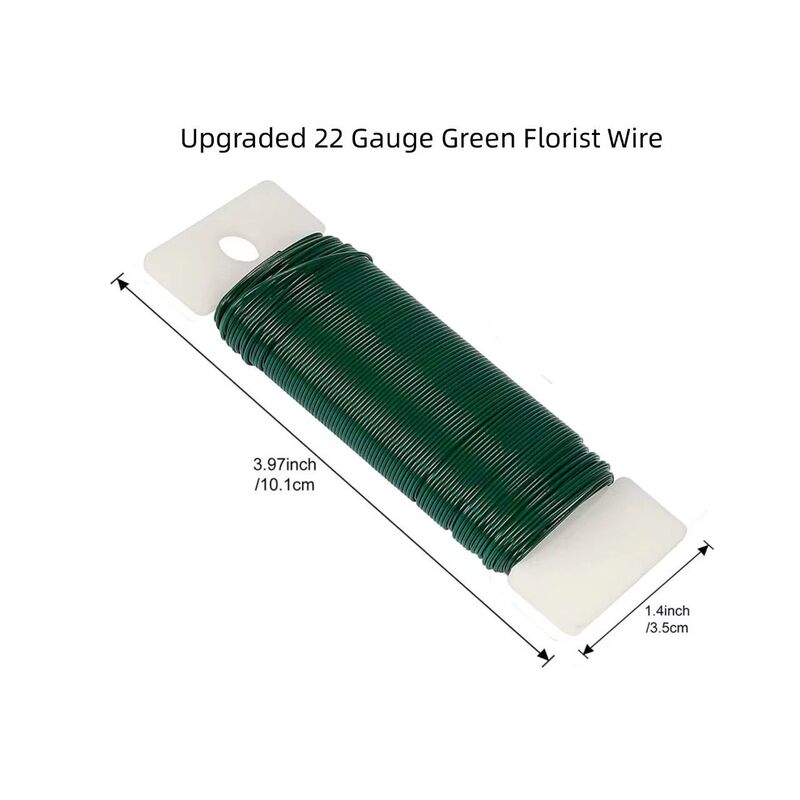 Green Metallic Painted Wire, No. 22 DIY Craft Colored Soft Decorative Steel Wire, 0.5mm Iron Wire for Weaving, Cross-Border Green Metallic Painted Wire, No. 22 DIY Craft Colored Soft Decorative Steel Wire, 0.5mm Iron Wire for Weaving, Cross-Border
