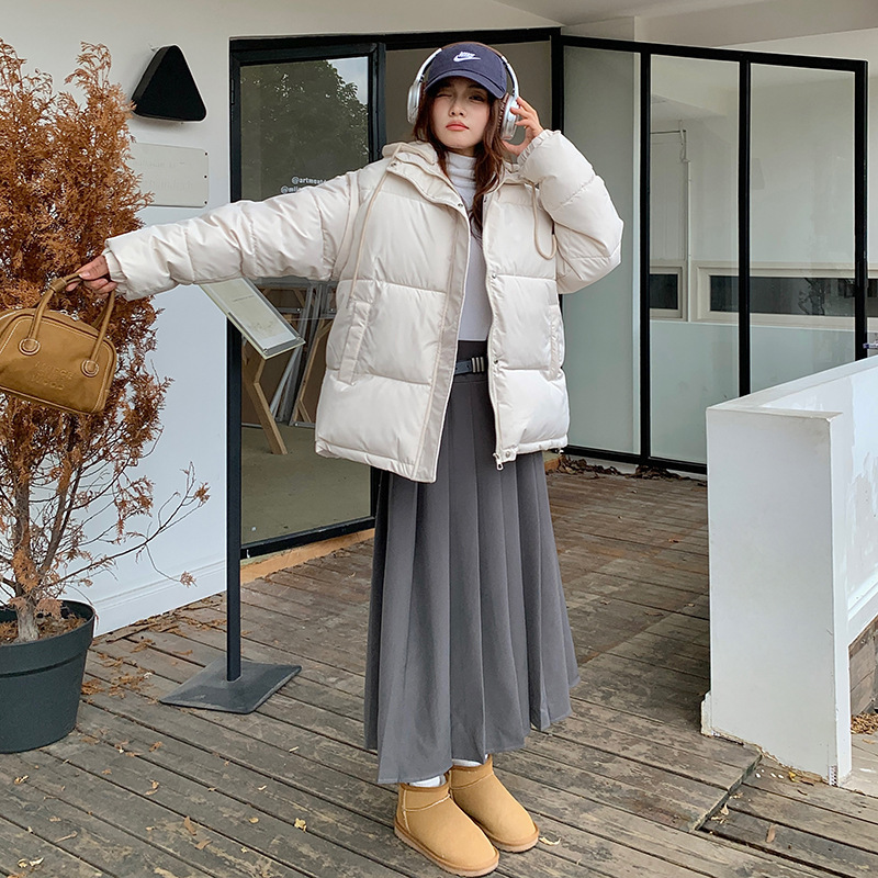 韩版可拆卸袖子假两件羽绒棉服女冬季新款宽松时尚马夹两穿外套潮|undefined