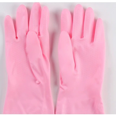 Guantes de lavado de platos cepillo de goma impermeable cocina de PVC limpio espesado duradero antideslizante desgaste doméstico al por mayor