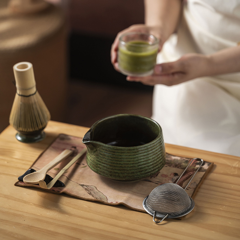日式百本立抹茶刷打抹茶筅工具宋代点茶具礼盒套装跨境陶瓷抹茶碗|undefined