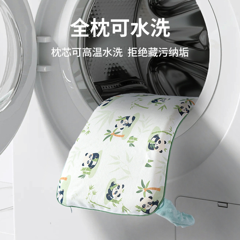 婴儿枕头6个月以上儿童硅胶1-3-6岁四季通用小学生幼儿园云片枕|undefined